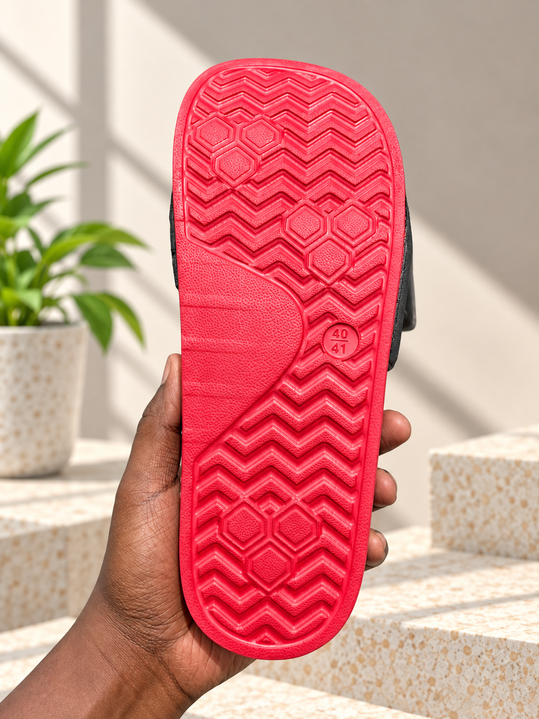 Puma Palermo Black & Red Slides for Men