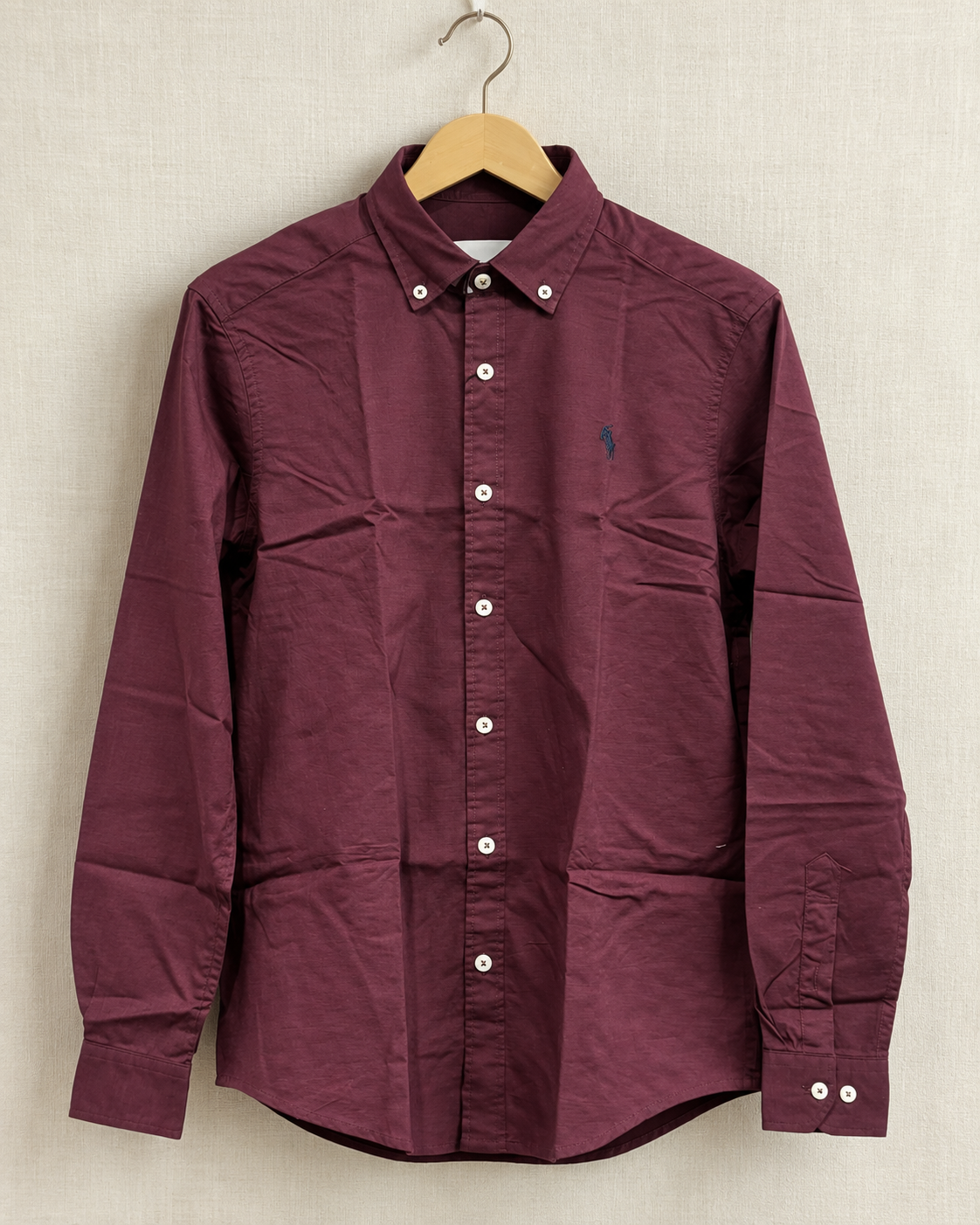 Men’s Premium Burgundy Full-Sleeve Casual Shirt