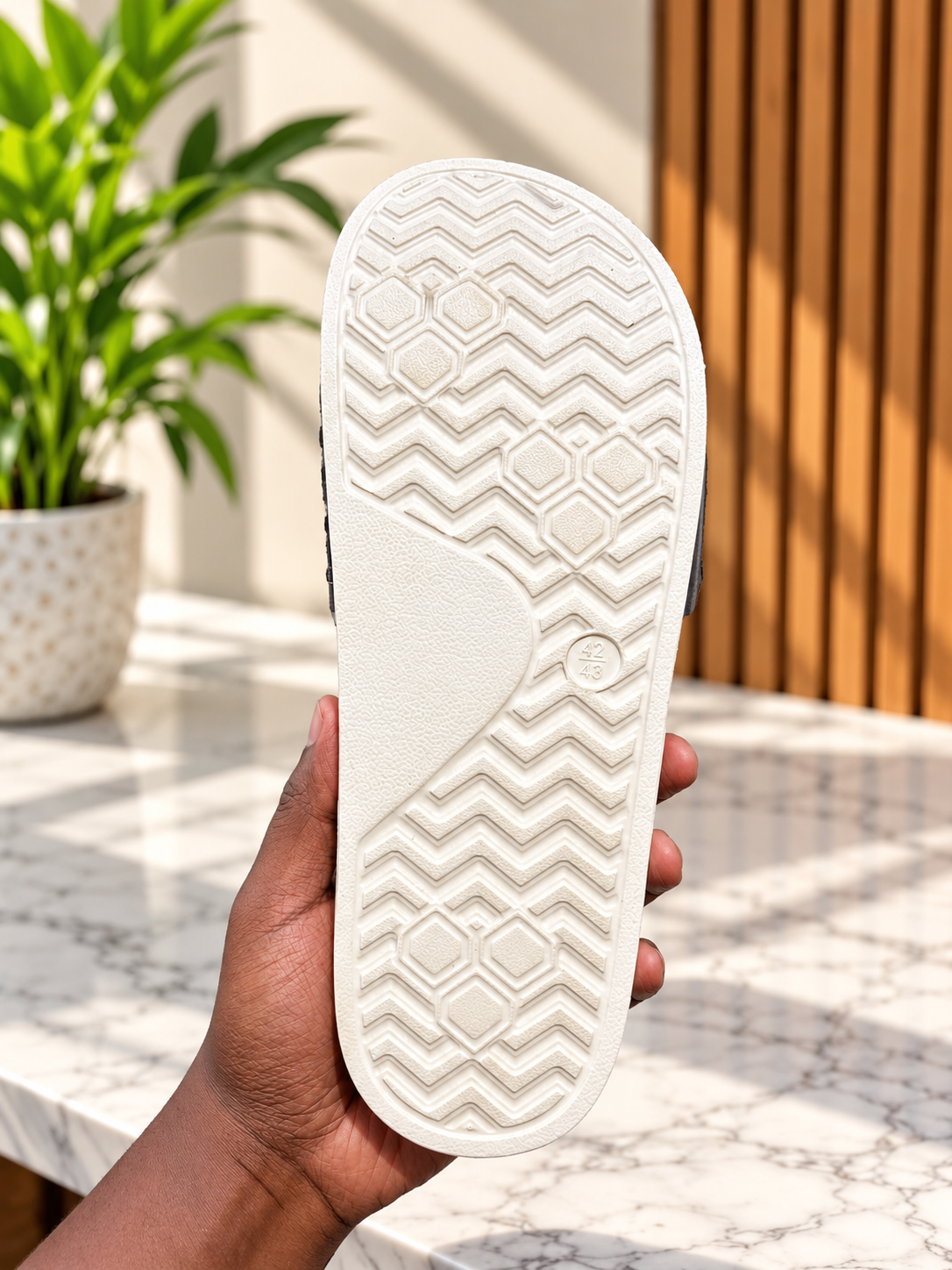 Puma Palermo Black & White Slides for Men