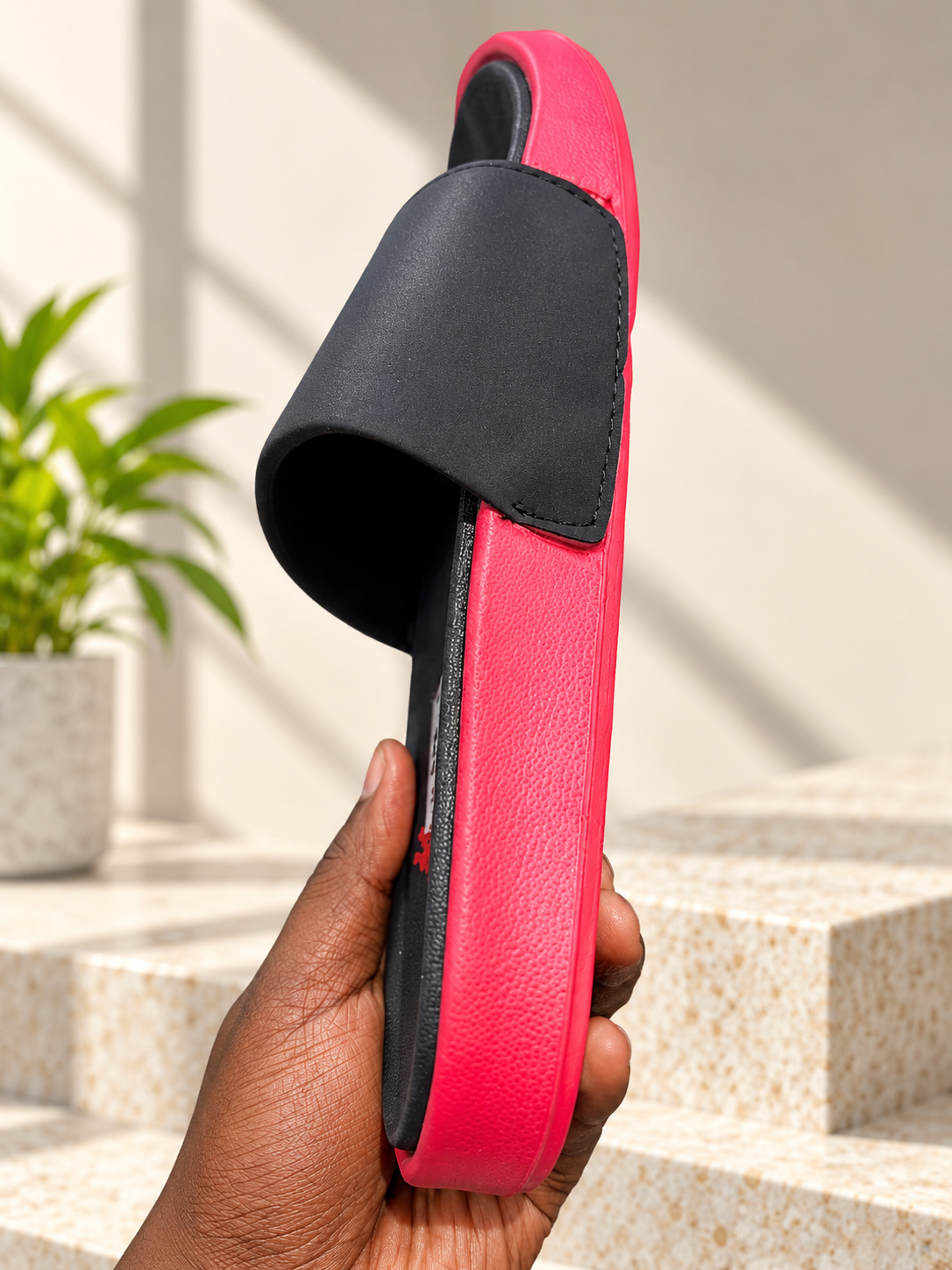 Puma Palermo Black & Red Slides for Men